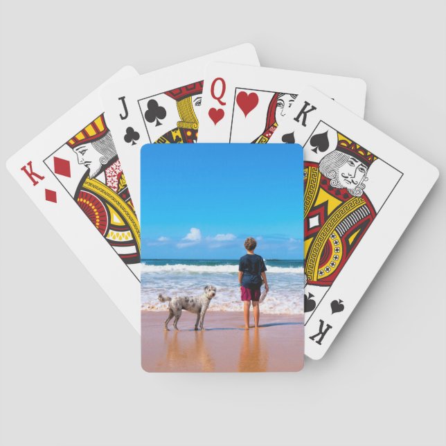 Custom Photo Playing Cards Your Own Design (Back)