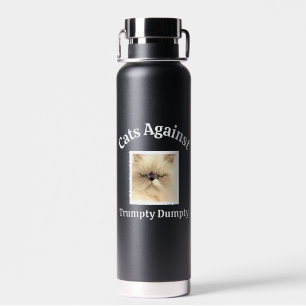Custom Photo Political Cat Anti-Trump Mum Dad BFF Water Bottle