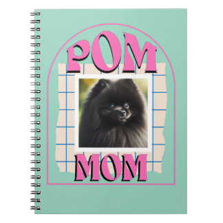 Custom Photo Pom Dog Mum Shirt Pomeranian Owner Notebook