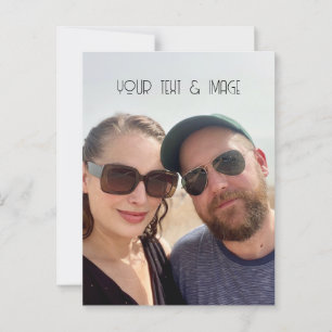 custom photo postcard create your own text 