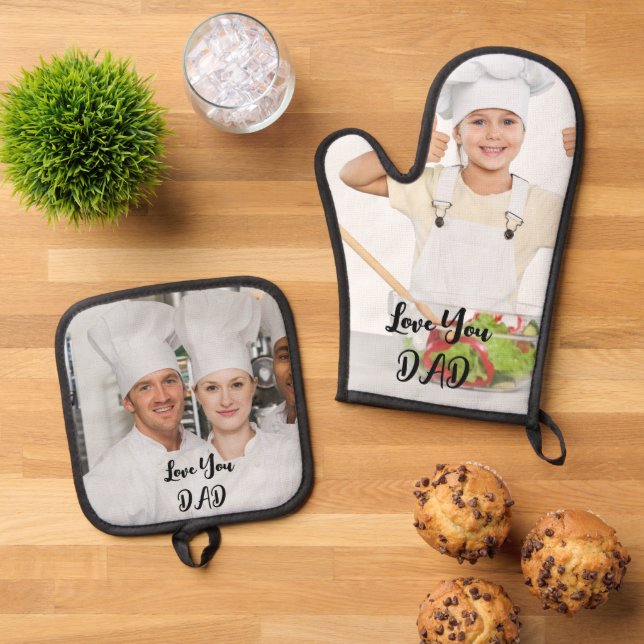 Custom Photo Pot Holders Set (Top Down)
