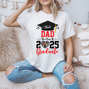 Custom Photo Proud Graduate Family 2025 Gifts T-Shirt