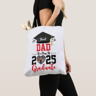 Custom Photo Proud Graduate Family 2025 Gifts Tote Bag