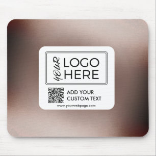 Custom Photo QR Code Business Logo Mouse Pad