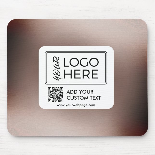 Custom Photo QR Code Business Logo Mouse Pad (Front)
