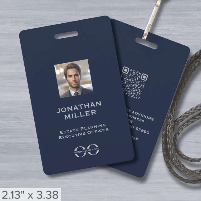 Custom Photo QR Code Employee ID Badge (Creator Uploaded)