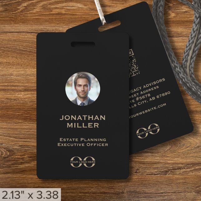 Custom Photo QR Code Employee ID Badge (Creator Uploaded)