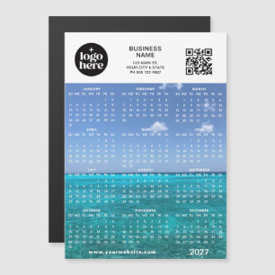 Custom Photo Qr Code Logo 2027 Magnetic Calendar