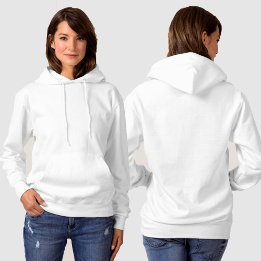 Custom Photo Quote Artwork Light Coloured Ladies  Hoodie