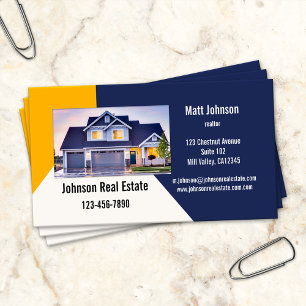 Custom Photo Real Estate Business Card