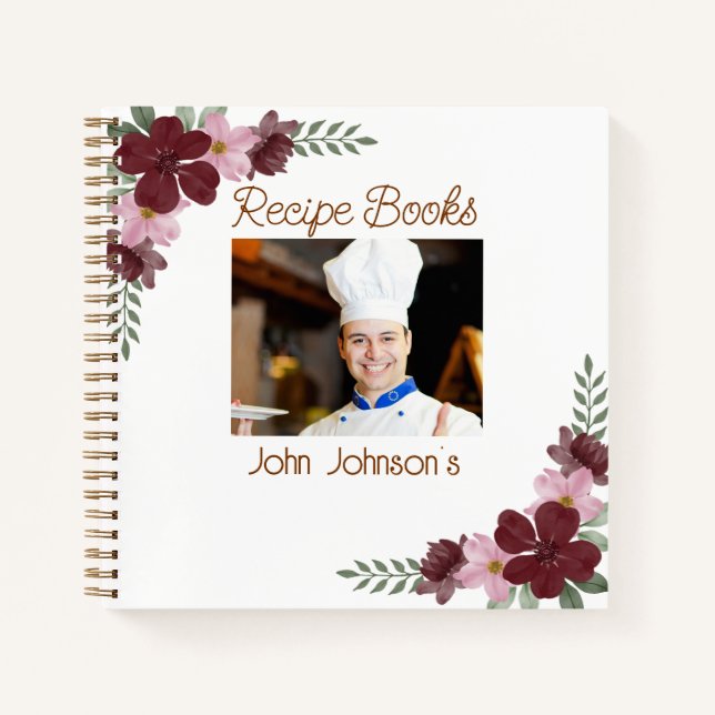 Custom Photo Recipe Books (Front)