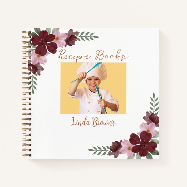 Custom Photo Recipe Books (Front)