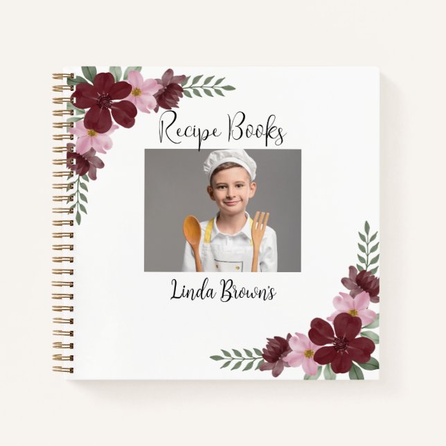 Custom Photo Recipe Books (Front)