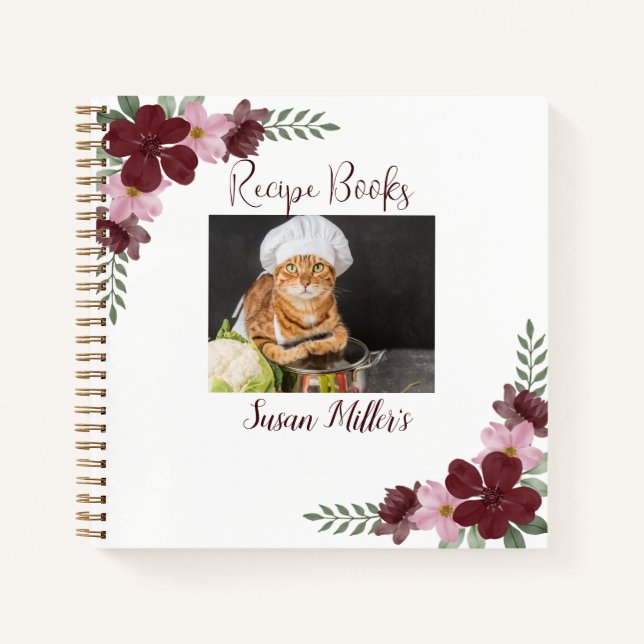 Custom Photo Recipe Books (Front)