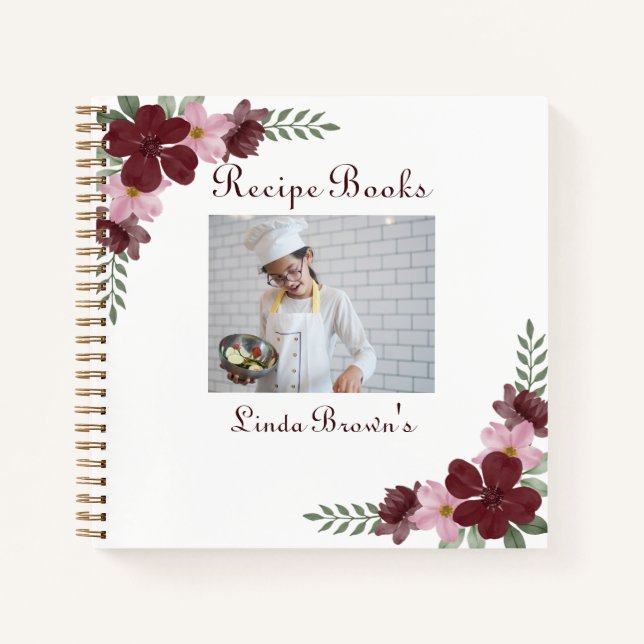 Custom Photo Recipe Books (Front)