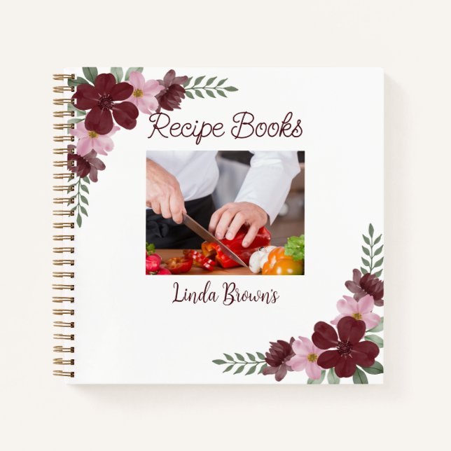 Custom Photo Recipe Books (Front)