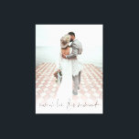 Custom Photo Remember This Moment Wedding Canvas Print<br><div class="desc">Custom Photo Remember This Moment Wedding. Simply replace the sample photo with your own favourite of portrait orientation and of high resolution. Romantic saying Remember This Moment is in an elegant set script at the bottom. You can change the colour of this text if necessary to better suit your photo...</div>