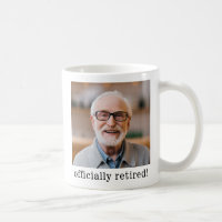 Custom Photo Retired Retirement Gift Simple Unique
