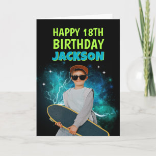Custom Photo Retro Bootleg Rap Happy Birthday Card