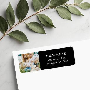 Custom Photo Return Address Labels