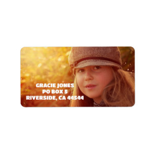 CUSTOM PHOTO RETURN ADDRESS LABELS