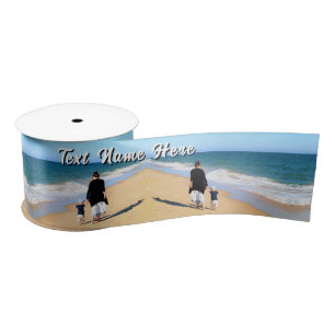 Custom Photo Ribbon Personalised Text Satin Ribbon