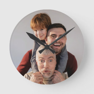 Custom Photo Round Clock