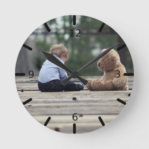 Custom Photo Round Clock