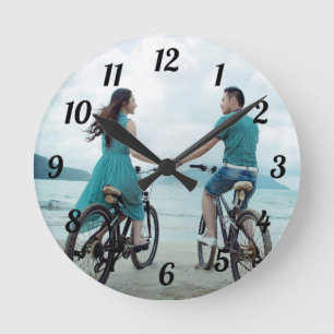 Custom Photo  Round Clock