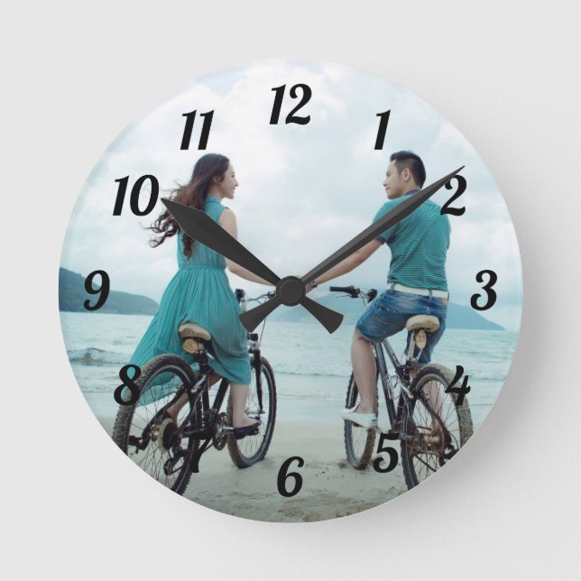 Custom Photo  Round Clock (Front)