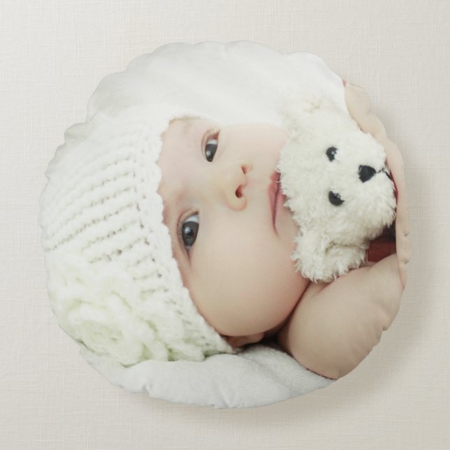 Custom Photo Round Cushion (Front)