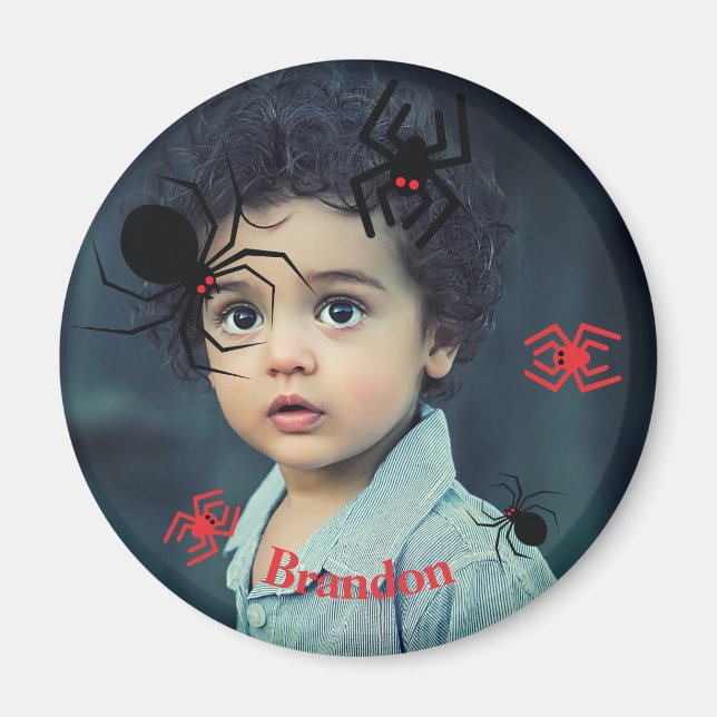 Custom Photo Round Magnet (Front)