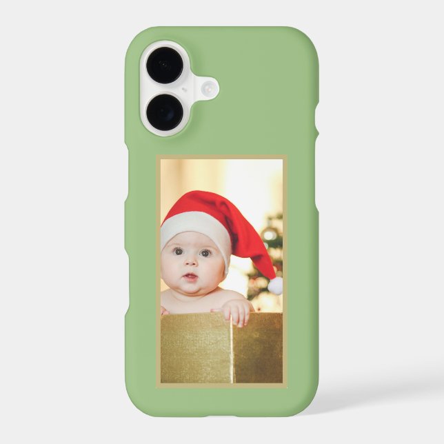 Custom Photo Sage Green iPhone Case-Mate (Back)