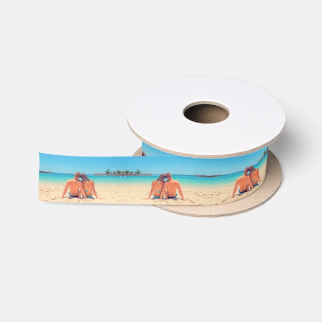 Custom Photo Satin Ribbon Personalised Gift (Spool)