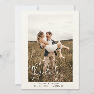Custom Photo Save the Date - Modern Minimalist  