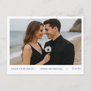Custom Photo Save the Date Postcard