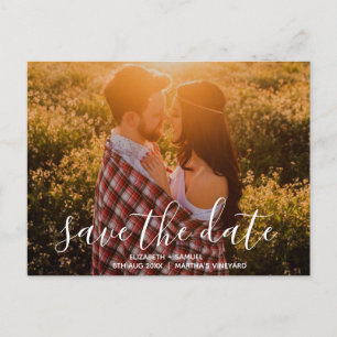 Custom photo Save the Date Postcard
