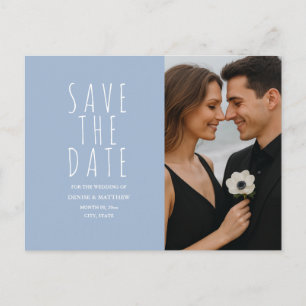 Custom Photo Save the Date Postcard