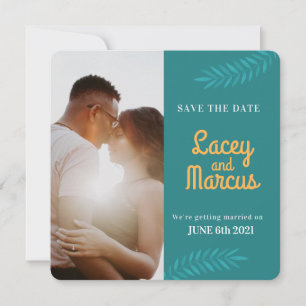 Custom Photo Save The Date Wedding Card