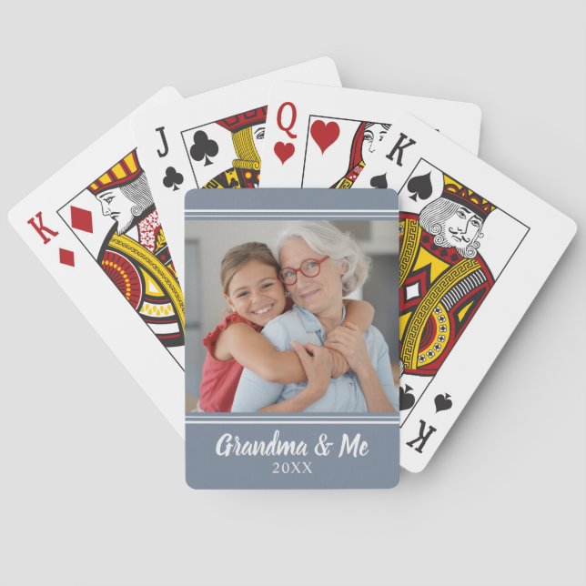 Custom Photo Script Playing Cards (Back)