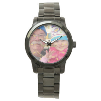 Custom Photo Script Watch | Best Grandpa Ever