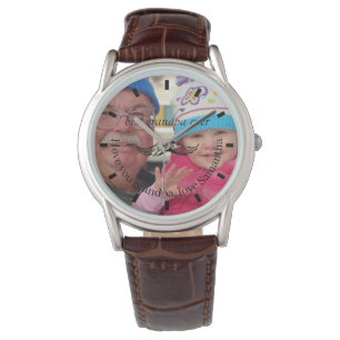 Custom Photo Script Watch   Best Grandpa Ever 
