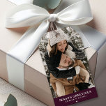Custom Photo Season Greeting Christmas Gift Tags<br><div class="desc">A stylish modern christmas gift tag,  that could'nt get more you unique! Simply add your own photograph and customise the text.</div>