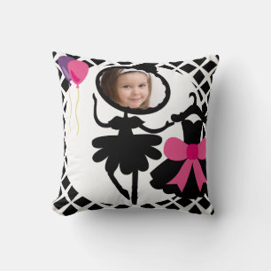 Custom Photo Silhouette Ballerina Pillow