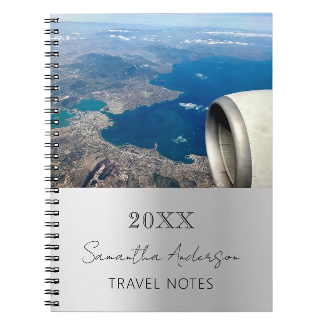Custom photo silver travel notebook (Front)