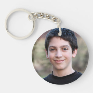 Custom photo simple minimalist  key ring