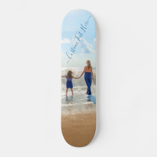 Custom Photo Skateboard Personalised Text