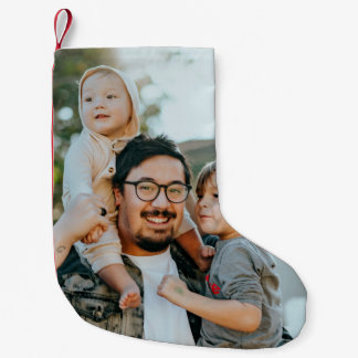 Custom Photo Small Christmas Stocking