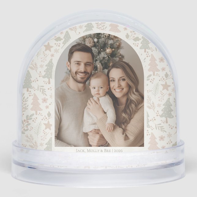 Custom Photo Snow Globe – Holiday Keepsake (Front)