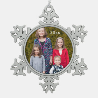 Custom Photo Snowflake Ornament